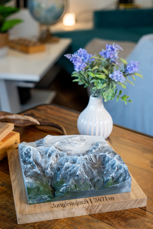 Jungfraujoch malowany szczyty górskie prezent dla miłośników gór