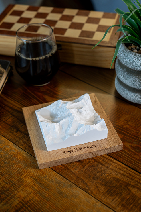 Rysy makieta klasyczna szczyty górskie prezent dla miłośników gór