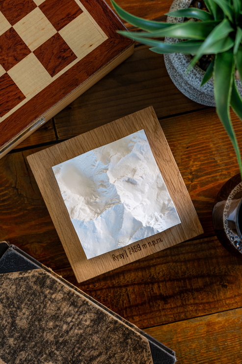 Rysy makieta klasyczna szczyty górskie prezent dla miłośników gór