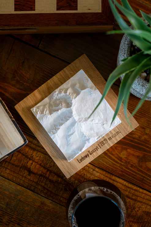 Lodowy_Szczyt_Makieta_Klasyczny_1 Lodowy Szczyt makieta klasyczna szczyty górskie prezent dla miłośników gór