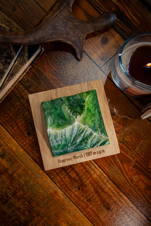 Kasprowy Wierch magnes malowany szczyty górskie prezent dla miłośników gór