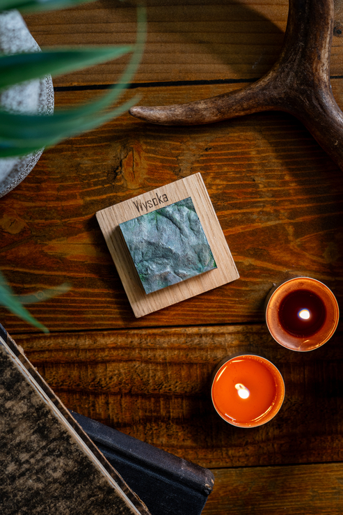 Wysoka magnes malowany szczyty górskie prezent dla miłośników gór