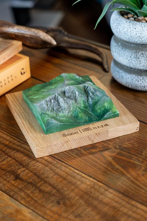 Giewont makieta malowany szczyty górskie prezent dla miłośników gór