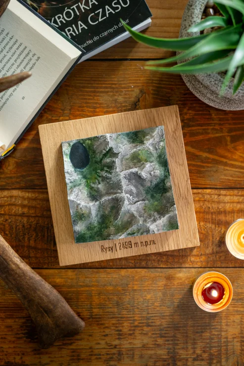 Rysy model 3D. Mapa szczytu Rysy. Realistyczne makiety szczytów polskich. Pamiątki handmade z polskich gór.