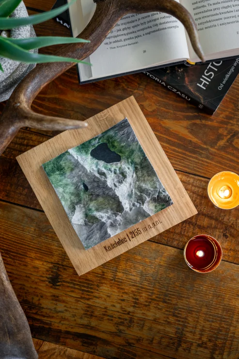 Personalizowana topografia ulubionej góry. Kościelec mapa.