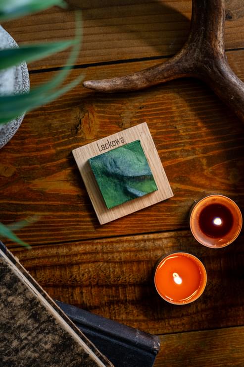 Lackowa magnes malowany szczyty górskie prezent dla miłośników gór