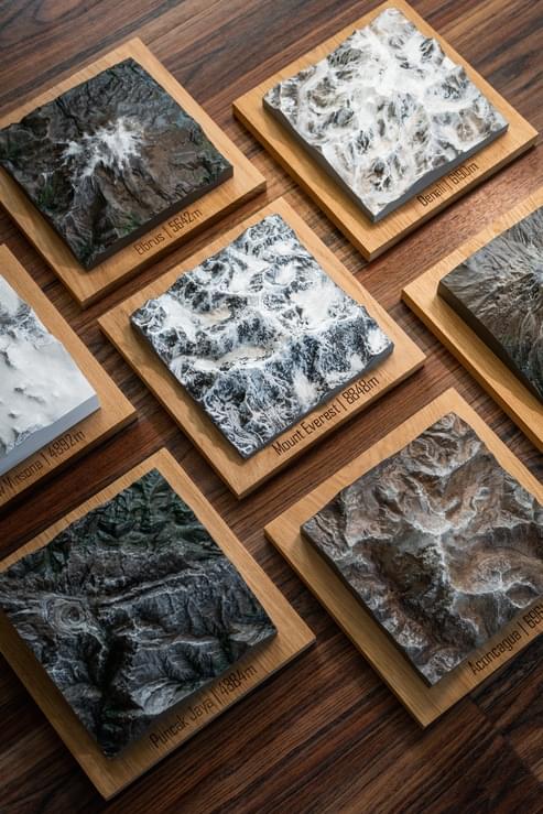 Personalizowana topografia ulubionej góry